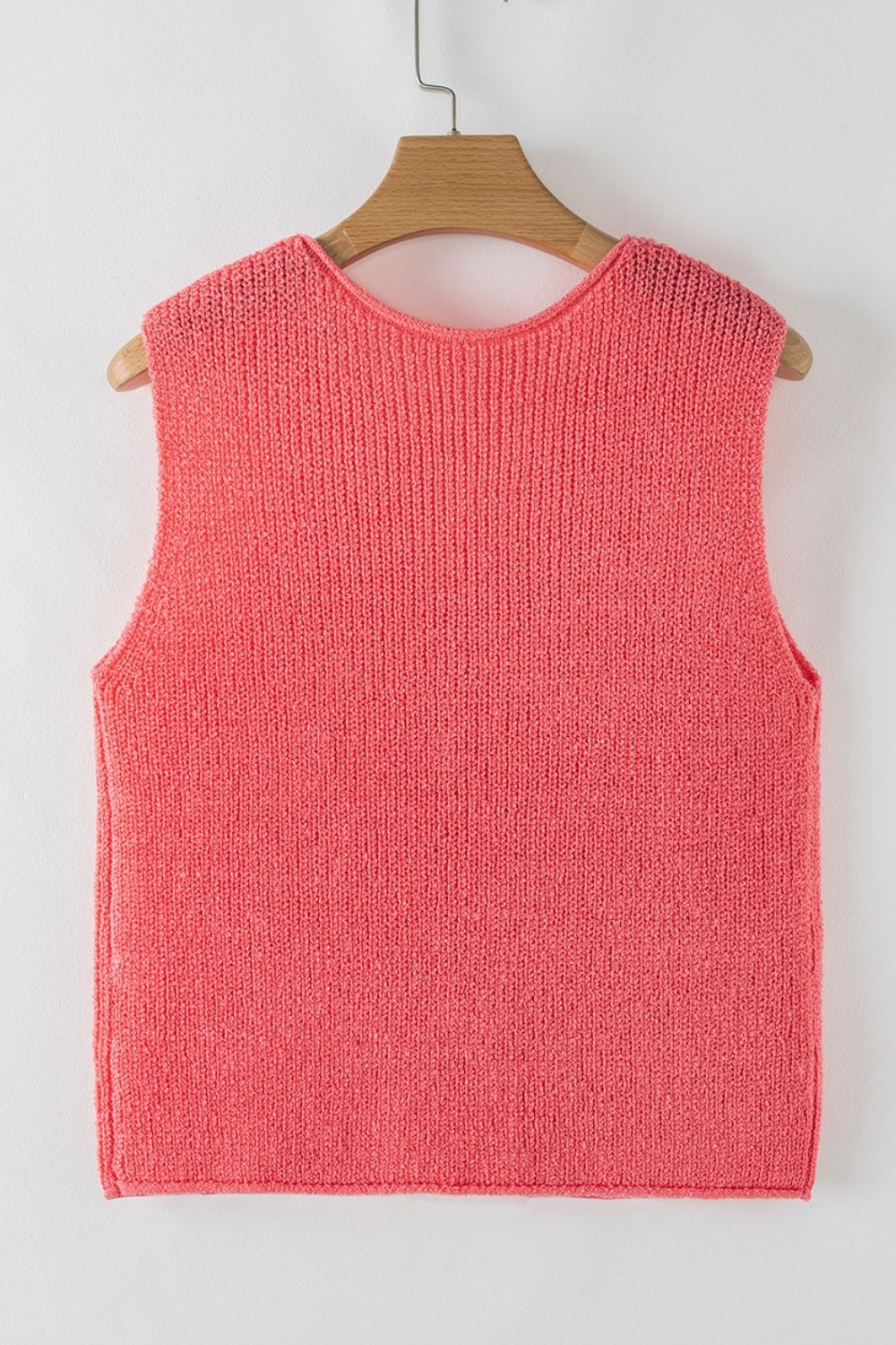 Double Tie V Neck Sweater Vest