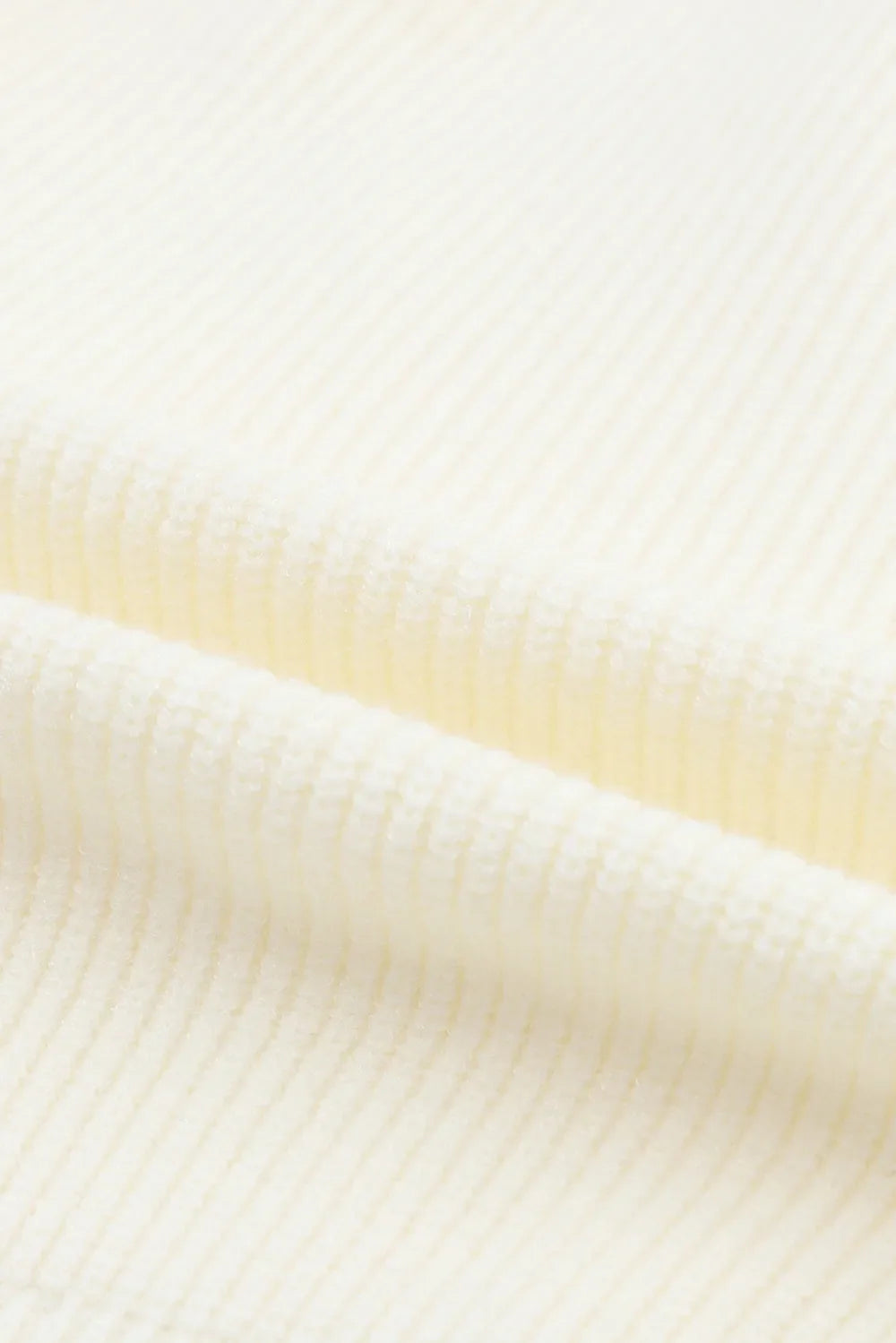 Ribbed Surplice Long Sleeve Sweater